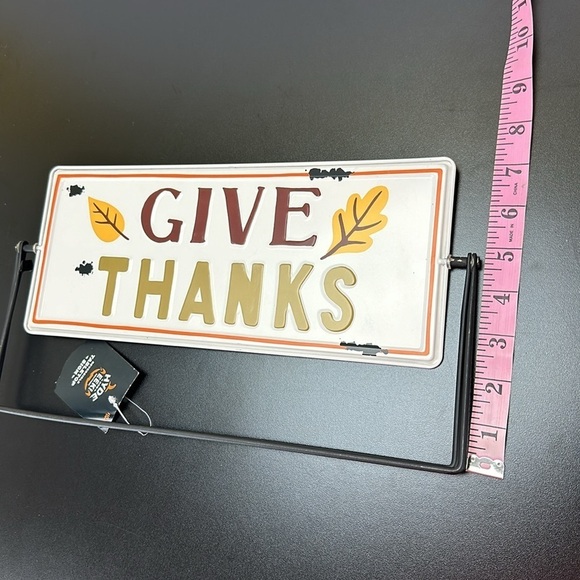 Shabby Chic 4 Placemats 4 Napkins Hyde & Eek Reversible Metal Tabletop Sign - Picture 9 of 11